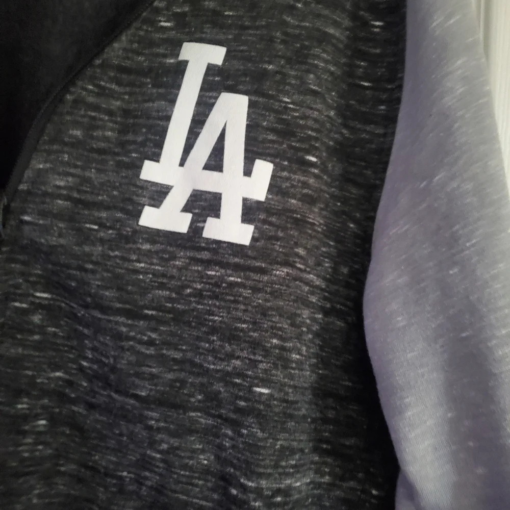 Los Angeles Dodgers Fanatic Full Zip Sweatshirt Jacket, Size Mesium